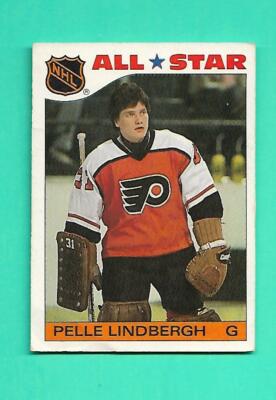 (1) PELLE LINDBERGH TOPPS 1985-86 # 6 FLYERS STICKER GOOD CARD (V3843)  