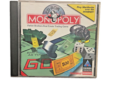 Monopoly Board Game PC CD-ROM 1997 Hasbro E-for Everyone 