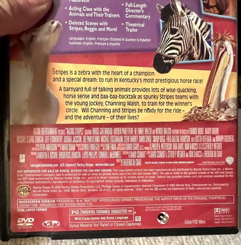 Racing Stripes - DVD Widescreen Edition Award Winning - Picture 4 of 6