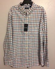 Chaps Men's long Sleeve Dress/Casual Shirt Plaid Size: XXL .