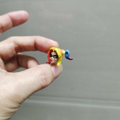 Painted 1/18 Scale The Suicide Team Harley Quinn Head Sculpt Fit 3.75" Figure - Picture 2 of 3