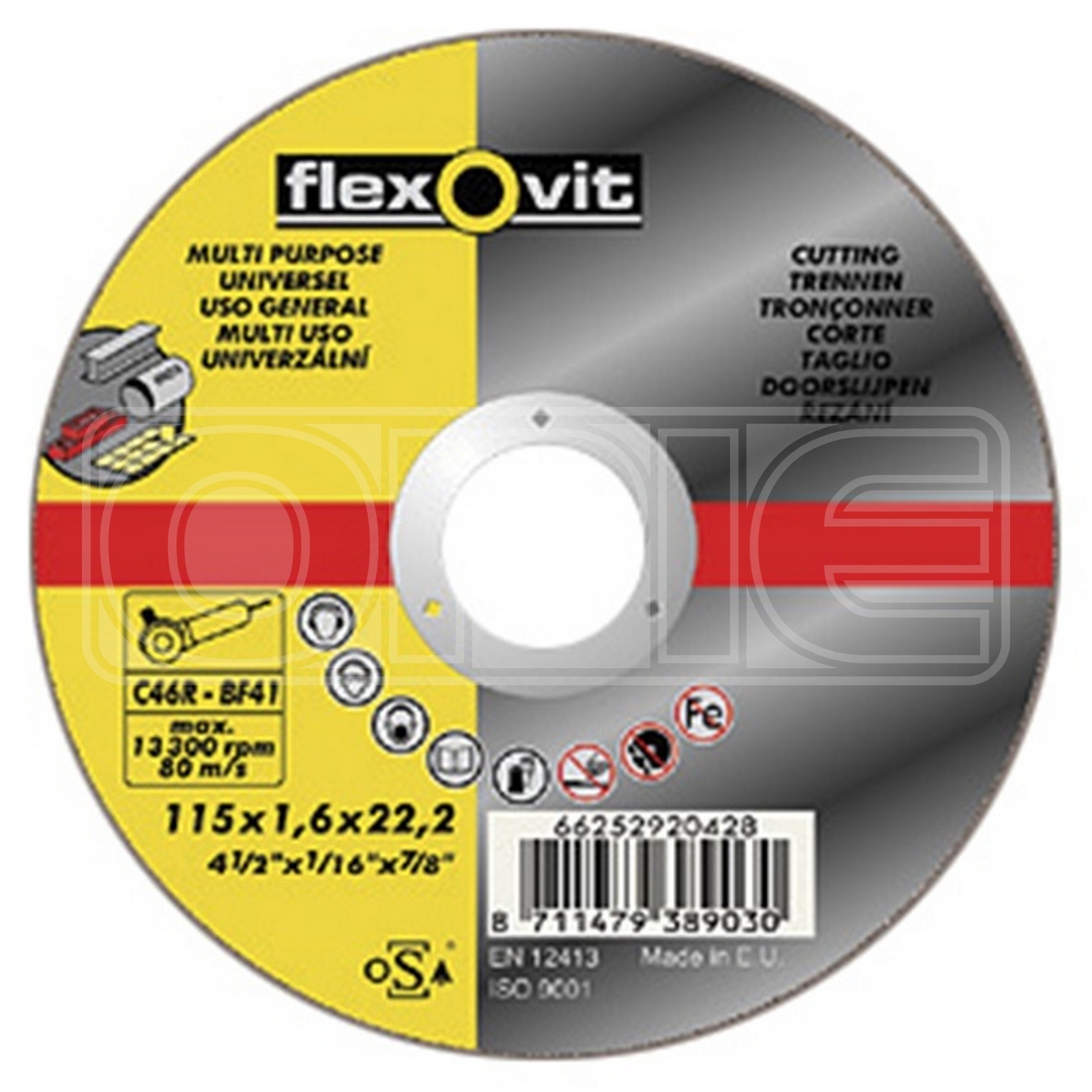 Flexovit Cutting Disc 125mm x 1.0mm (66252926776) 8711479427749 eBay