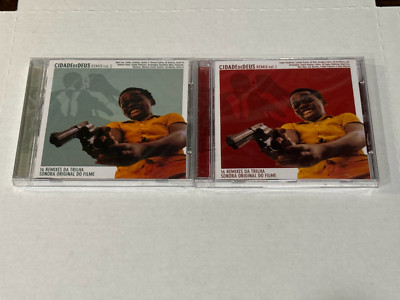 Cidade De Deus- Remix Vol 1 & Vol.2-Trilha Sonora - Lot of 2 CD's New