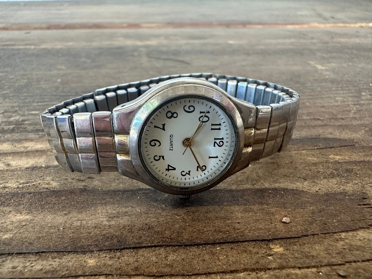 Wristwatch Watch Quartz WS21B PC21 White Face MZ Berger Japan 373A