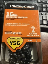 Power Care New Y56 16" Semi Chisel Saw Chain 462-280 **2 Chain Pack