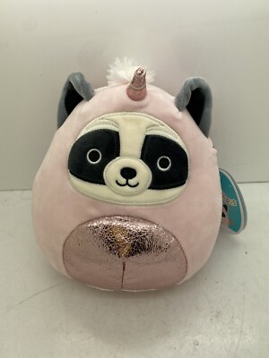 Squishmallows Rocky The Raccoon in Grecia Pegacorn Pegasus Unicorn Costume 7.5''