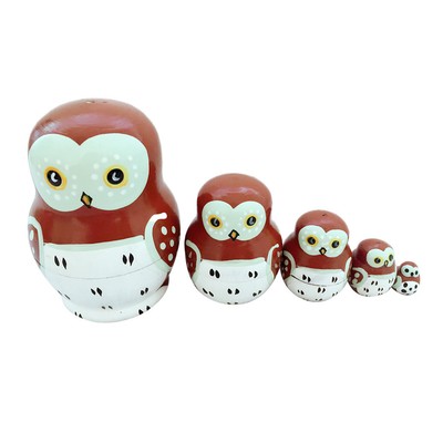owl matryoshka dolls