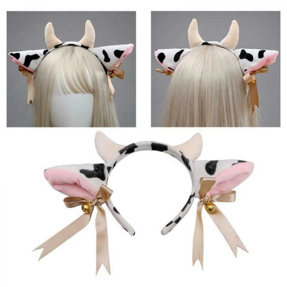 Cow ears headband deals
