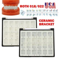 Orthodontic Bracket Ceramic Metal Slot Aesthetic Braces Roth 018 022 3M Clarity
