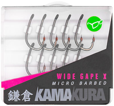 Korda Öhrhaken zum Karpfenangeln Kamakura Wide Gape X Hooks, Angelahken, Haken