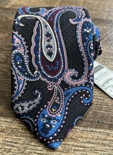 Daniel Cremieux Paisley Tie 100% Silk Handmade In Italy Archive Collection