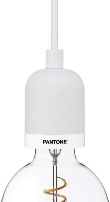 Pantone Deneb Drop Cap Pendant 10ft Cable Home Decor Light in Brilliant White