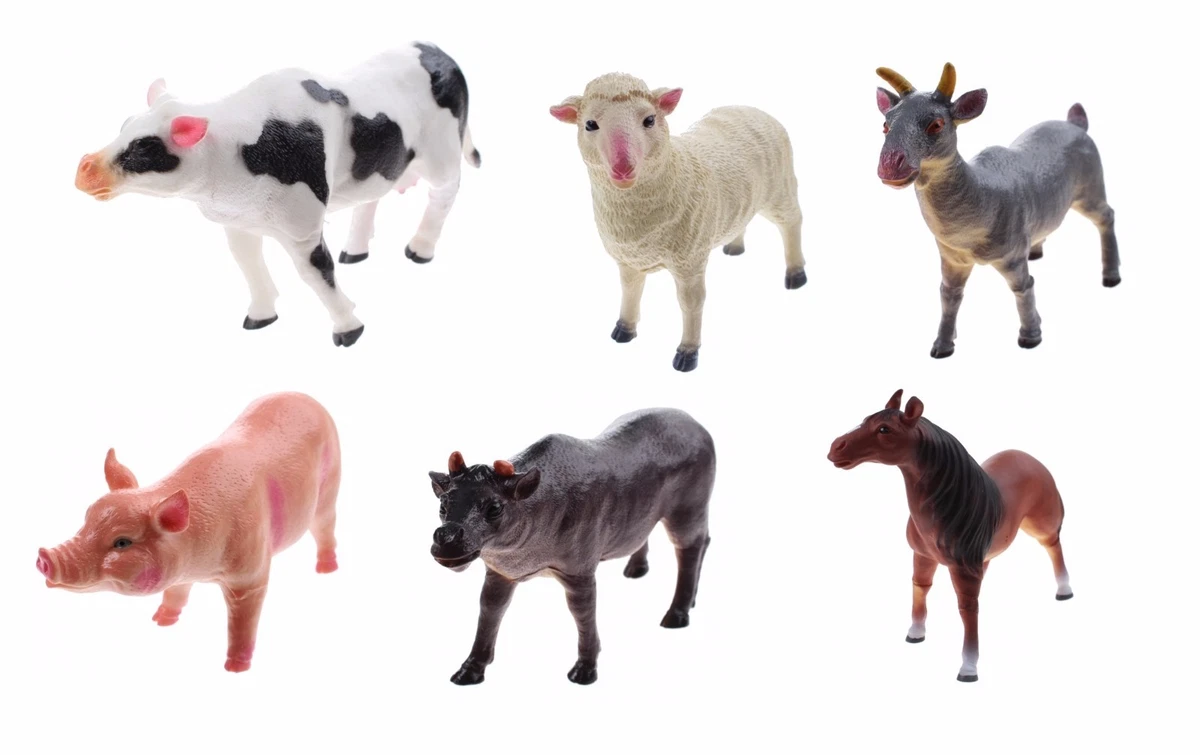 SET OF 2 XXL SOFT FARM ANIMALS VERY BIG KIDS ANIMAL FIGURES