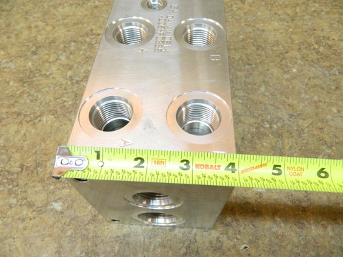 DAMAN 0614 AD05HP033S 3 Station Parallel Manifold Aluminum SAE Ports - Picture 4 of 12