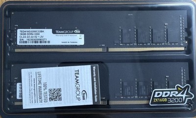 TEAMGROUP Elite DDR4 Ram 32GB Kit (2 x 16GB) 3200MHz