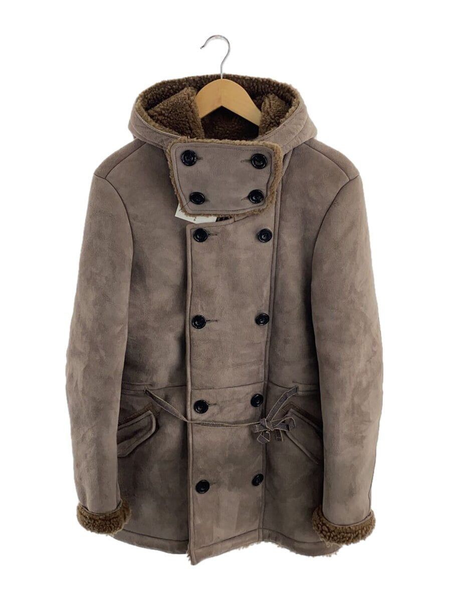 Cappotto Enharmonic Tavern altra pelle di pecora mouton 44 pelle grigio tinta unita