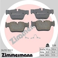 Zimmermann Bremsbelagsatz, Scheibenbremse Hinterachse U.A. FüR Bmw, Mini