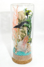 Humpback Whale & Squid Ocean Terrarium Oddity Jar curiosity dome diorama