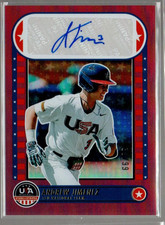 2025 USA Baseball Stars Stripes 15U National Team S Red Andrew Jimenez Auto /99