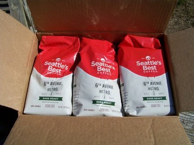 Seattle's Best 6th Avenue Bistro Ground Coffee 12 oz Dark Roast - 3 Pack Ground