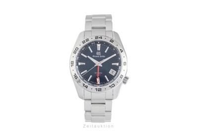 Grand Seiko Sport Collection GMT Blue Dial Stahl Automatik Herrenuhr SBGM245 B&P
