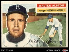 1956 Topps #8 Walter Alston Dodgers HOF 6 - EX/MT