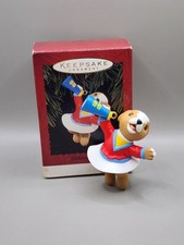 Christmas Ornament Cheerleader Hallmark Yuletide Cheer Dog Holiday Decor 1996