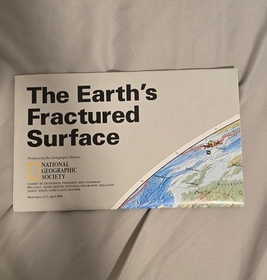 Map National Geographic  The Earth's Fractured Surface 1995