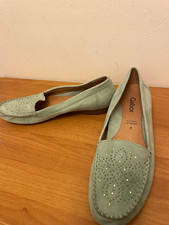 Gabor Damen Slipper Wildleder Grün Strass Sl...