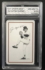 1977 Sports Deck Jim Catfish Hunter #13s - KING OF SPADES FGS 10 GEM MINT GRADE