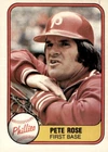 1981 Fleer #1 Pete Rose