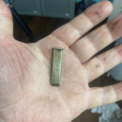 Brass Barrel Wedge/key for a T/C or CVA Hawkins Muzzleloader.