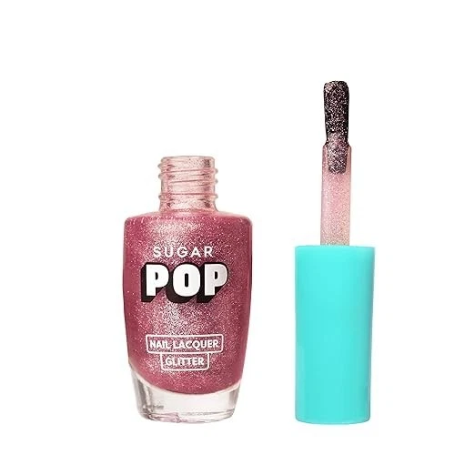 SUGAR POP Nail Lacquer Glitter Finish 08 Cherry Blossom - 10 Ml - Quick-Drying |