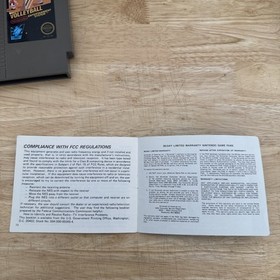 NES Black Box Volleyball 3 Screw Variant Cartridge & Instruction Manual Nintendo