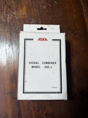  Vintage ASKA ASC-4 Signal Combiner Antenna Cable TV Adapter NOS Taiwan