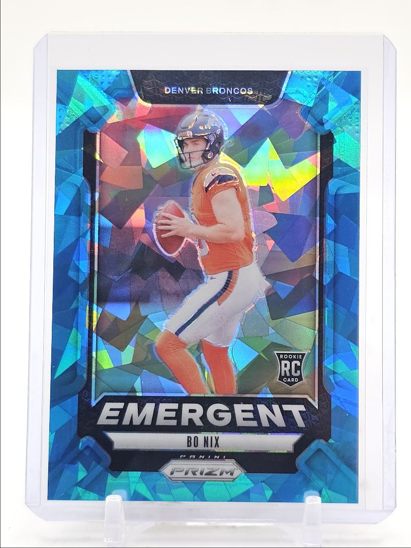 BO NIX 2024 PANINI PRIZM EMERGENT ROOKIE BLUE ICE BRONCOS RC /99 Q4270