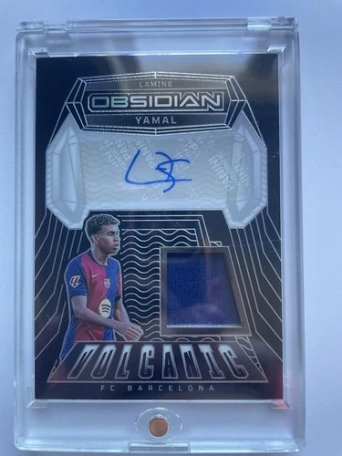 2024-25 Panini Obsidian Soccer Volcanic Lamine Yamal Patch AUTO /175