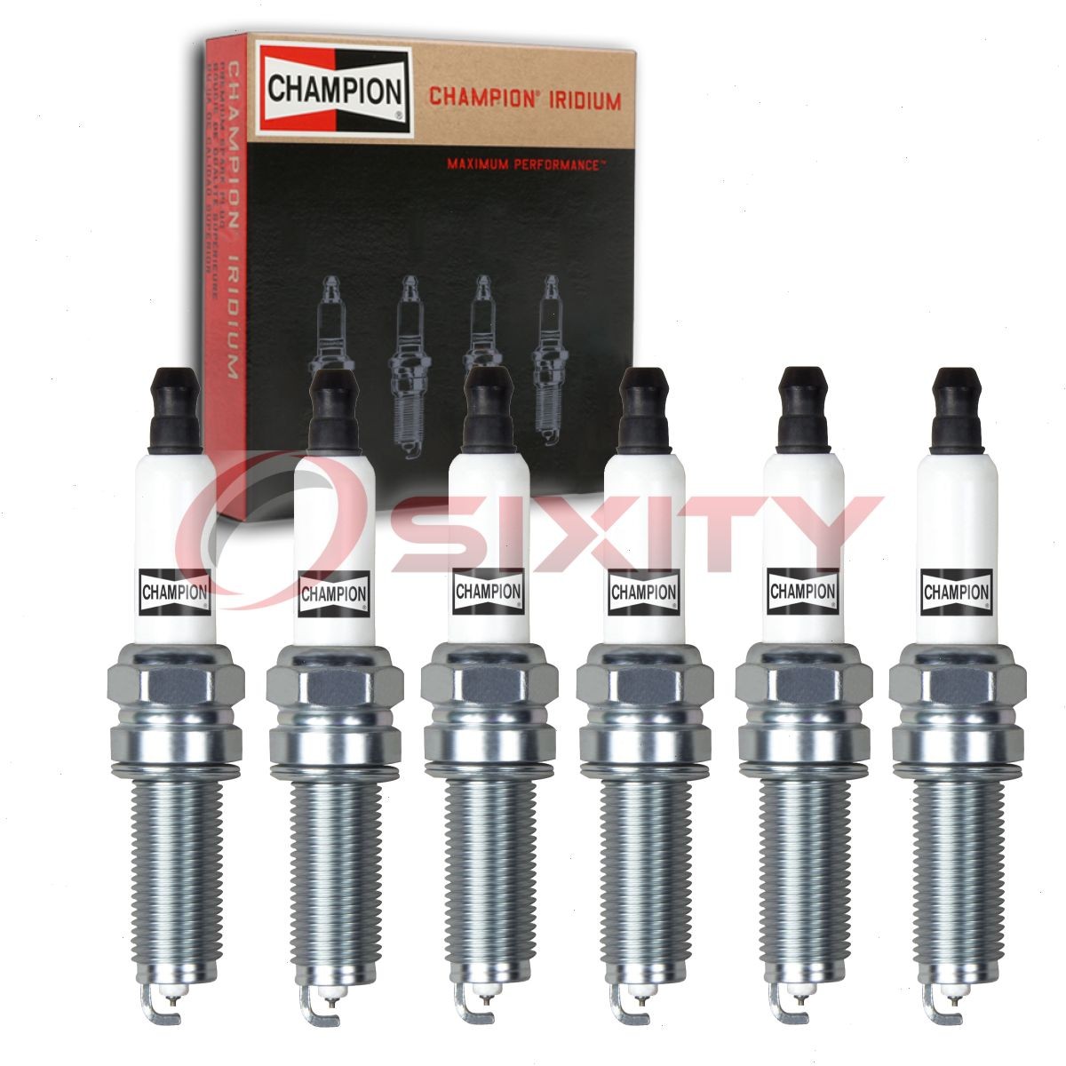6 pc Champion Iridium Spark Plugs for 2009-2017 Volkswagen CC 3.6L V6 mi
