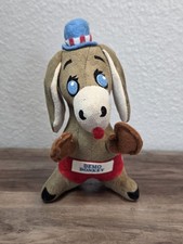 Dakin Dream Pets Demo Donkey Plush Toy w/ Tags Political Democrat Sawdust