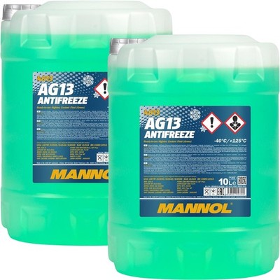 20 LITER MANNOL AG13 GRÜN bis -40°C KÜHLERFROSTSCHUTZ KÜHLMITTEL