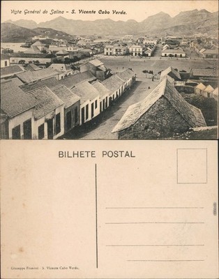 Postcard São Vicente (Kap Verde) Straße, Platz - Stadt 1909