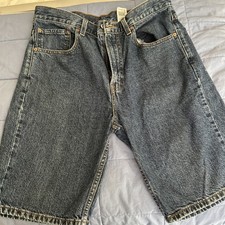 Vtg Levi s Denim 505 Jean Shorts Mens Sz 33 10 Inch 2014 Thick