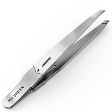 MR.Green Precision Eyebrow Tweezers Stainless Steel Slanted Hair Removal