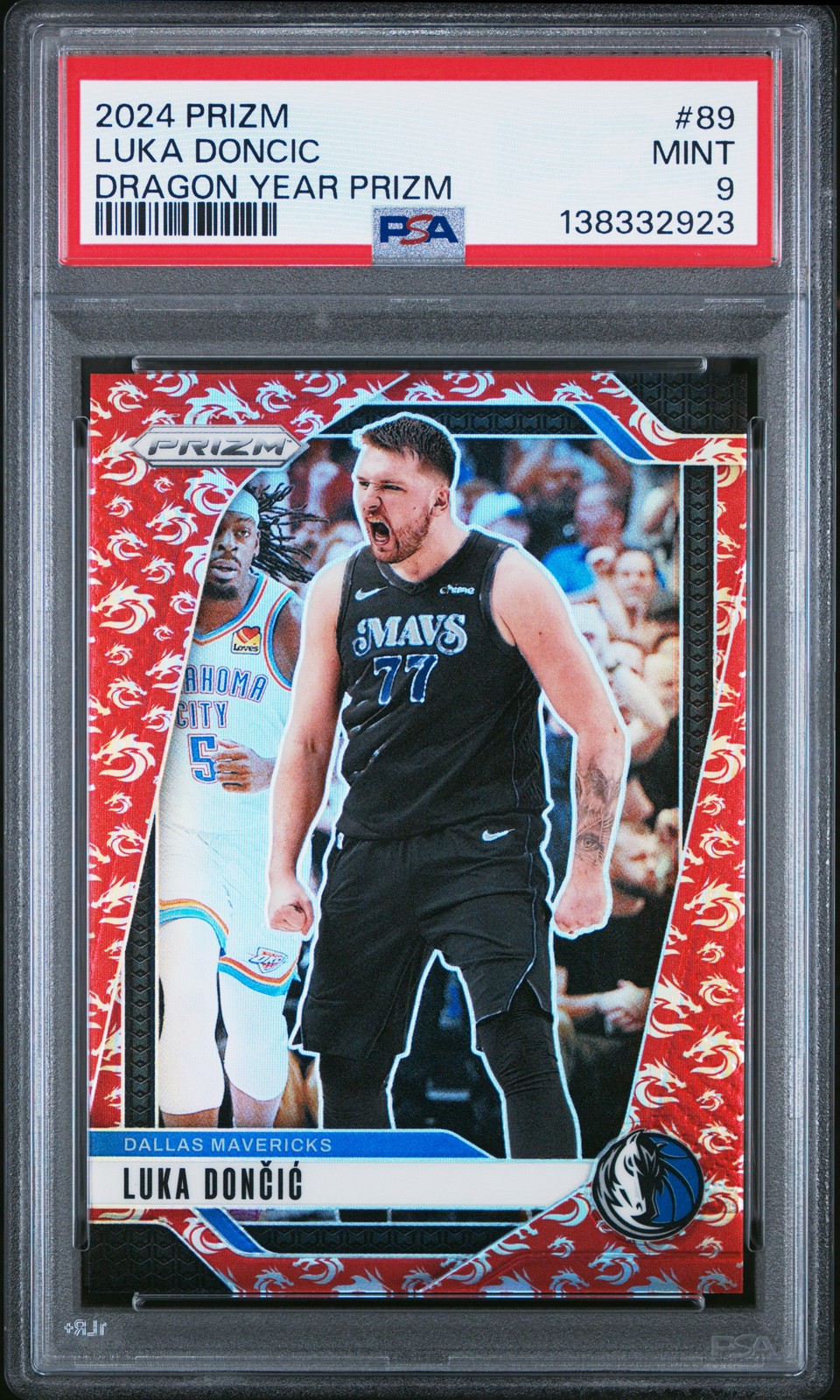 2024 PANINI PRIZM DRAGON YEAR PRIZM #89 LUKA DONCIC 58/88 PSA 9