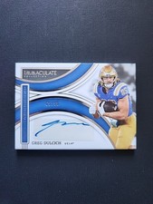 2022 Panini Immaculate Collegiate Introductions /99 Greg Dulcich Rookie Auto RC
