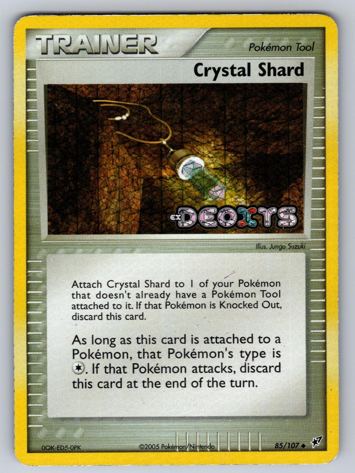 Crystal Shard 85/107 Uncommon Deoxys Pokemon Reverse Holo Moderately Played
