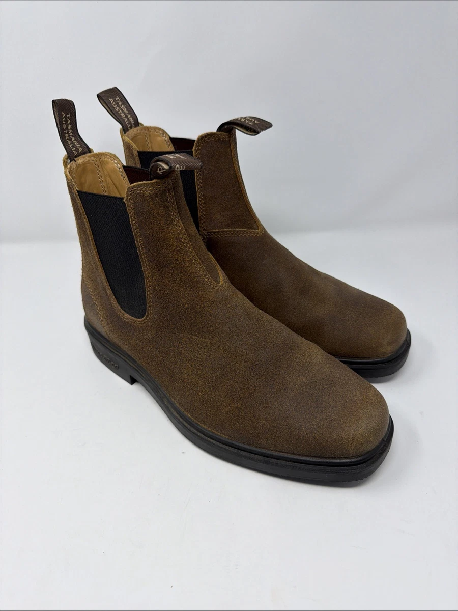 Blundstone brown dress suede chelsea boot BL2391 Ankle Boots for Men size 8.5AUS Blundstone: brown dress boots, - Gem main image 2