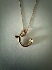 Tiffany & Co. Elsa Peretti Letter  C  18k Ros...