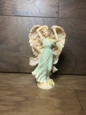 1996 COLLECTION BY SANSCO [ 8" TALL ] ANGEL FIGURINE~~GORGEOUS