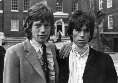 Mick Jagger Keith Richards of British rock group The Rolling Stone- Old Photo